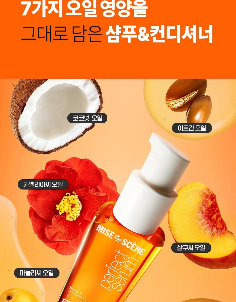 [대용량] 미쟝센 퍼펙트 오리지널 세럼 샴푸 7X 900ML 상세페이지 3